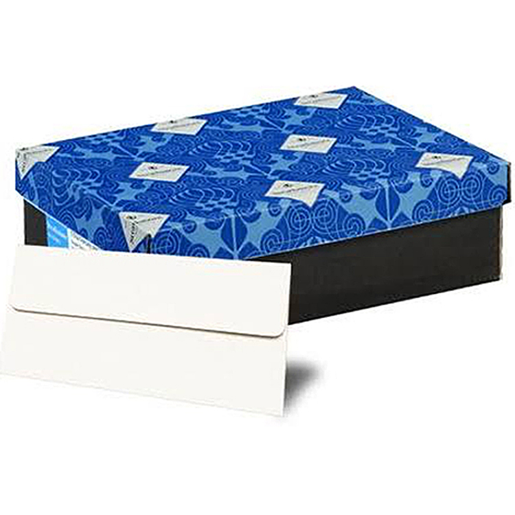 Mohawk® Strathmore Writing Bright White 24 lb. Wove No. 10 Square Flap Window Envelopes 500 per Box
